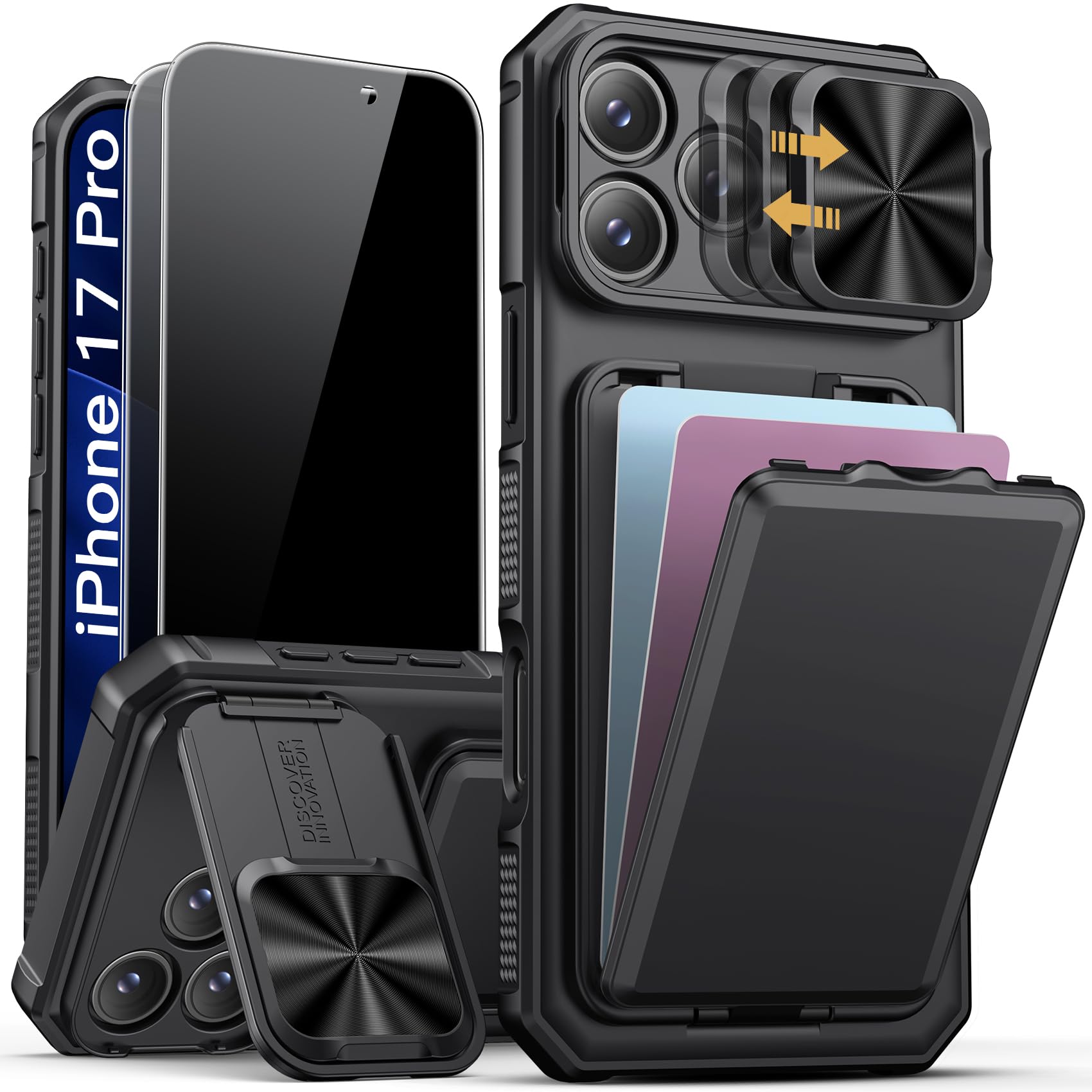 バッテリー100% iPhone 17 Black 256GBフィルム+ケース付 Amazon.com: SSLOTSCASE for iPhone 17 Pro Case with 2X Privacy